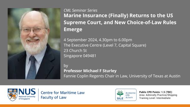 CML Seminar Series: Marine Insurance Returns to the US Supreme Court